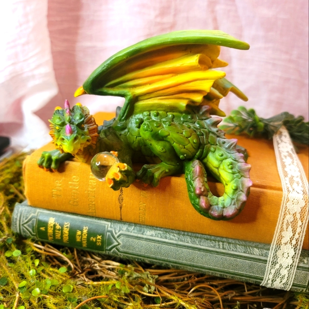 Dragon Shelf sitter /computer companion. 3.5X6"